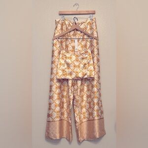 NWT HOUSE OF HARLOW 1960 WIDE LEG PANTS AMD CROP TOP SET SIZE XL
